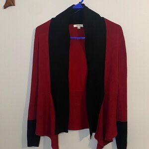 89th & Madison Women's Cardigan in Red and Black